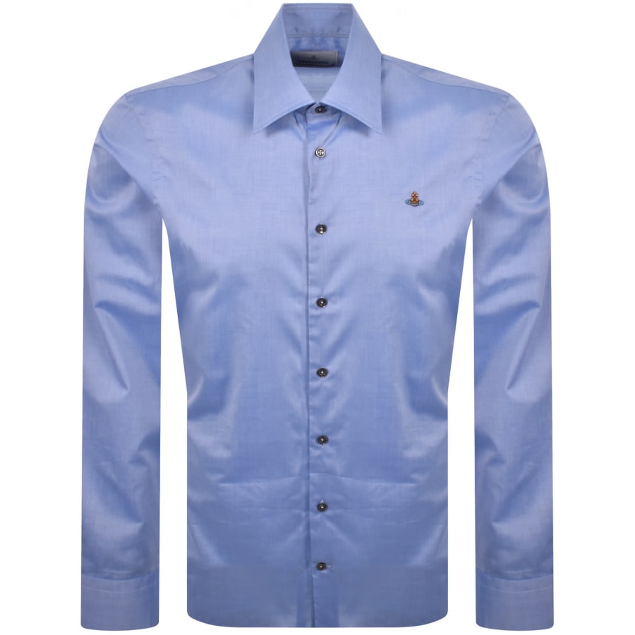 Vivienne Westwood Ghost Long Sleeved Shirt Blue | Mainline Menswear us
